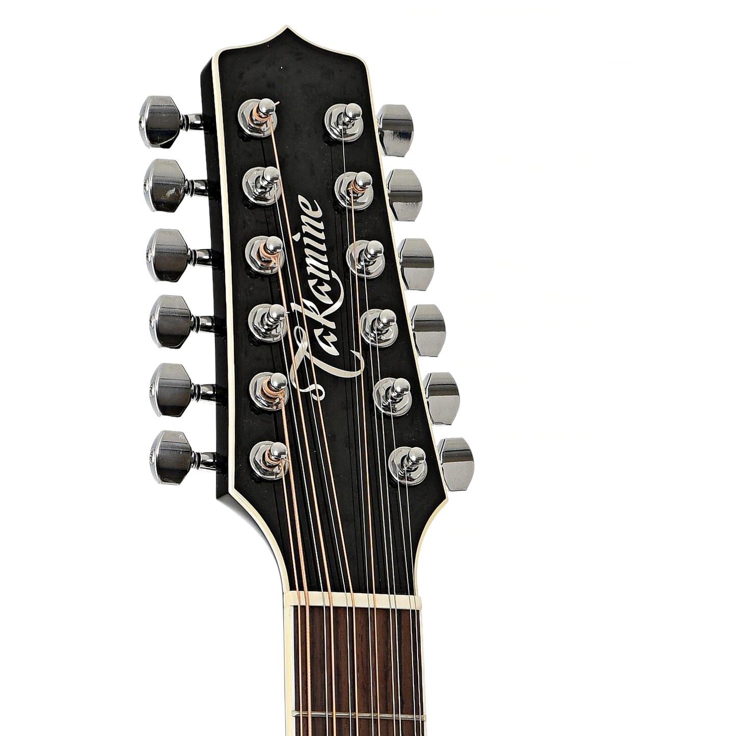 Headstock of Takamine EF381SC 12-String Acoustic-Electric Guitar