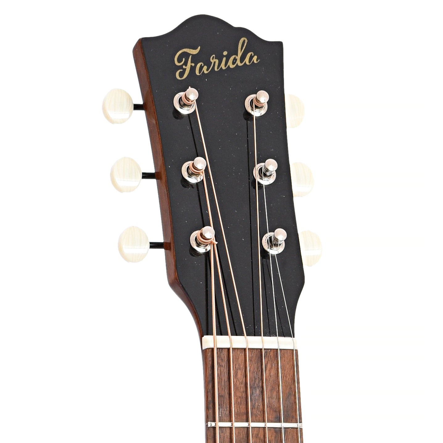 front headstock of Farida OT-22W Acoustic Guitar (2020)