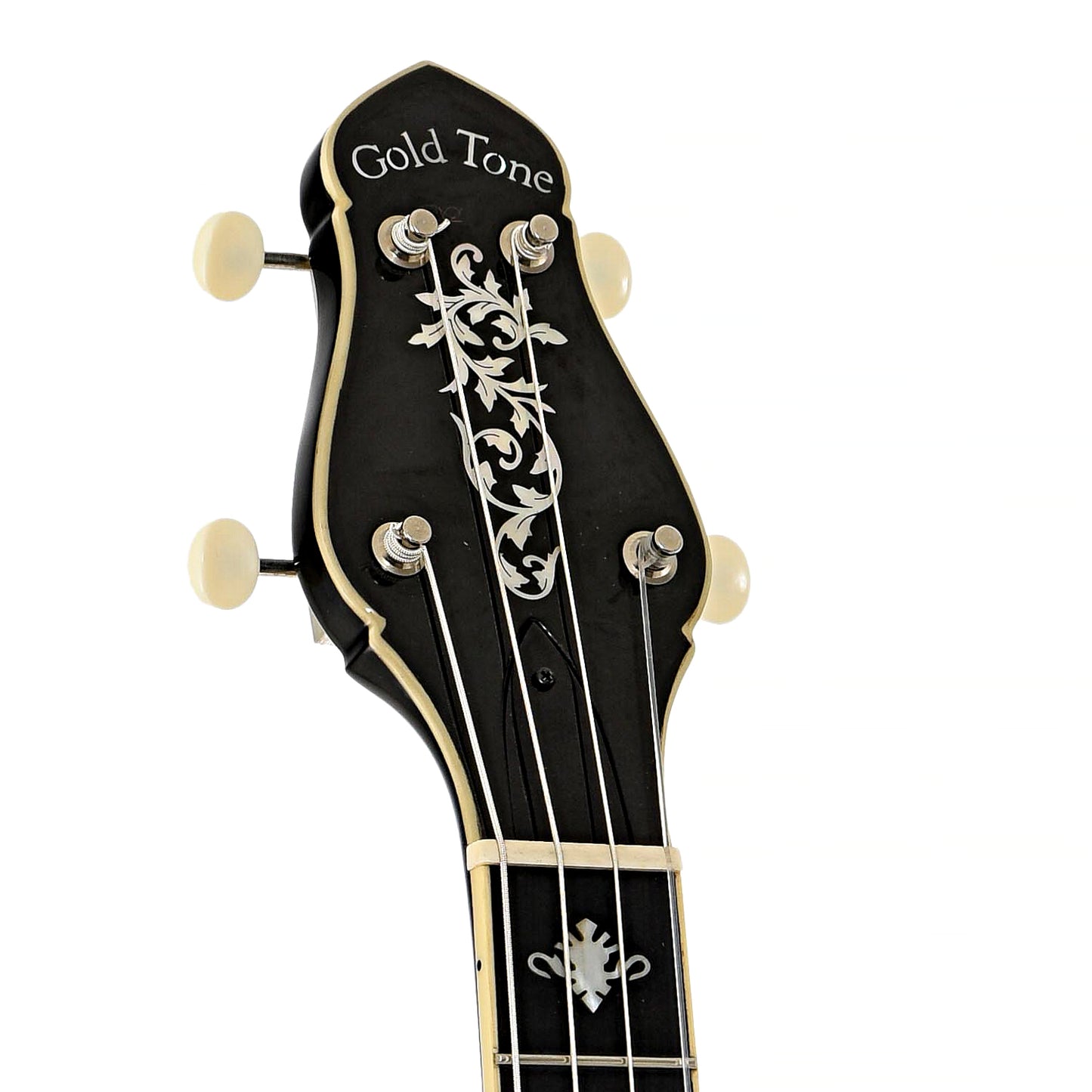 Headstock of Gold Tone CEB4 Cello-Banjo