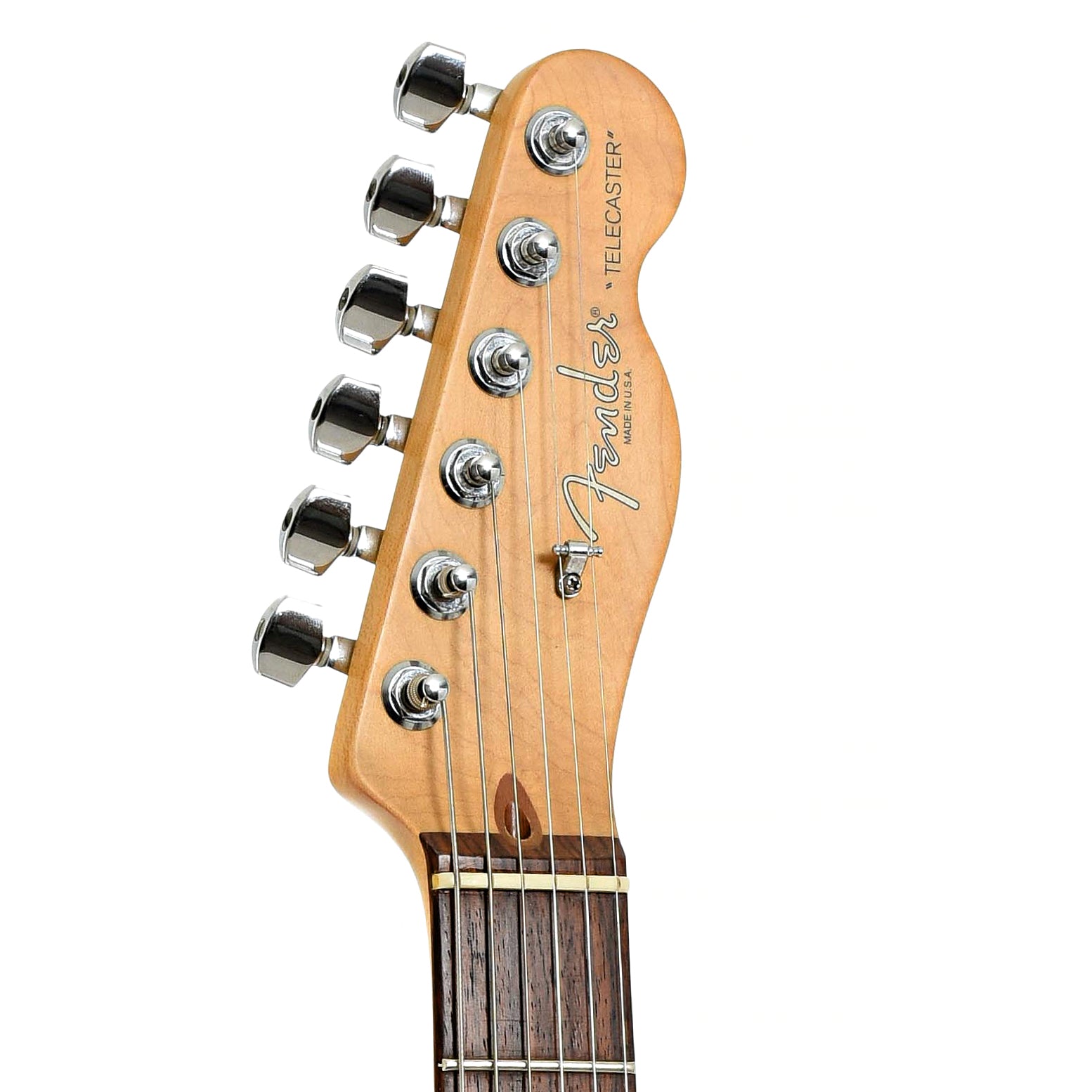 Headstock of Fender American Series Telecaster Electric Guitar