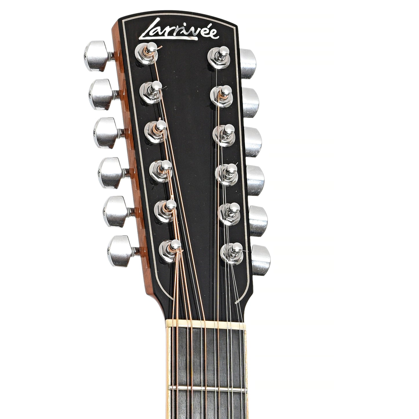 Front headstock of Larrivee LV-05 Custom 12-String Guitar (2015)