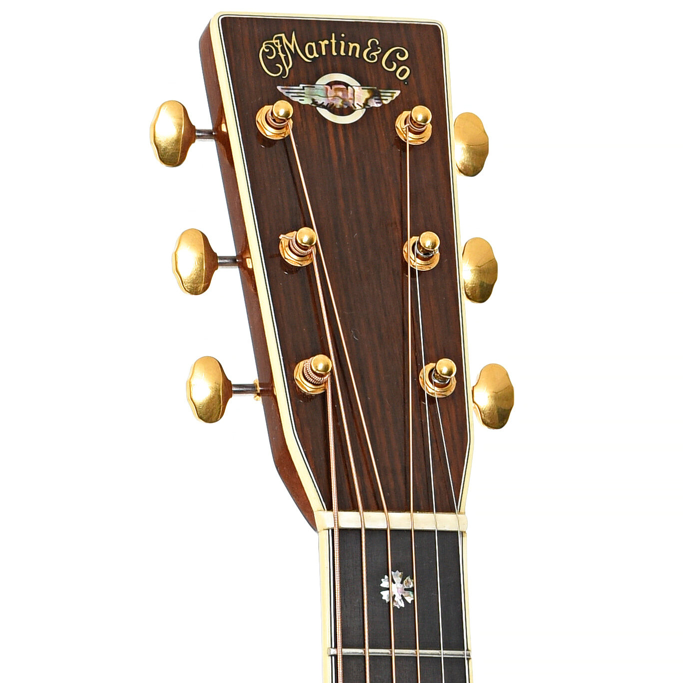 Headstock of Martin Doobie-42 Tom Johnston Signature Acoustic Guitar (2007)