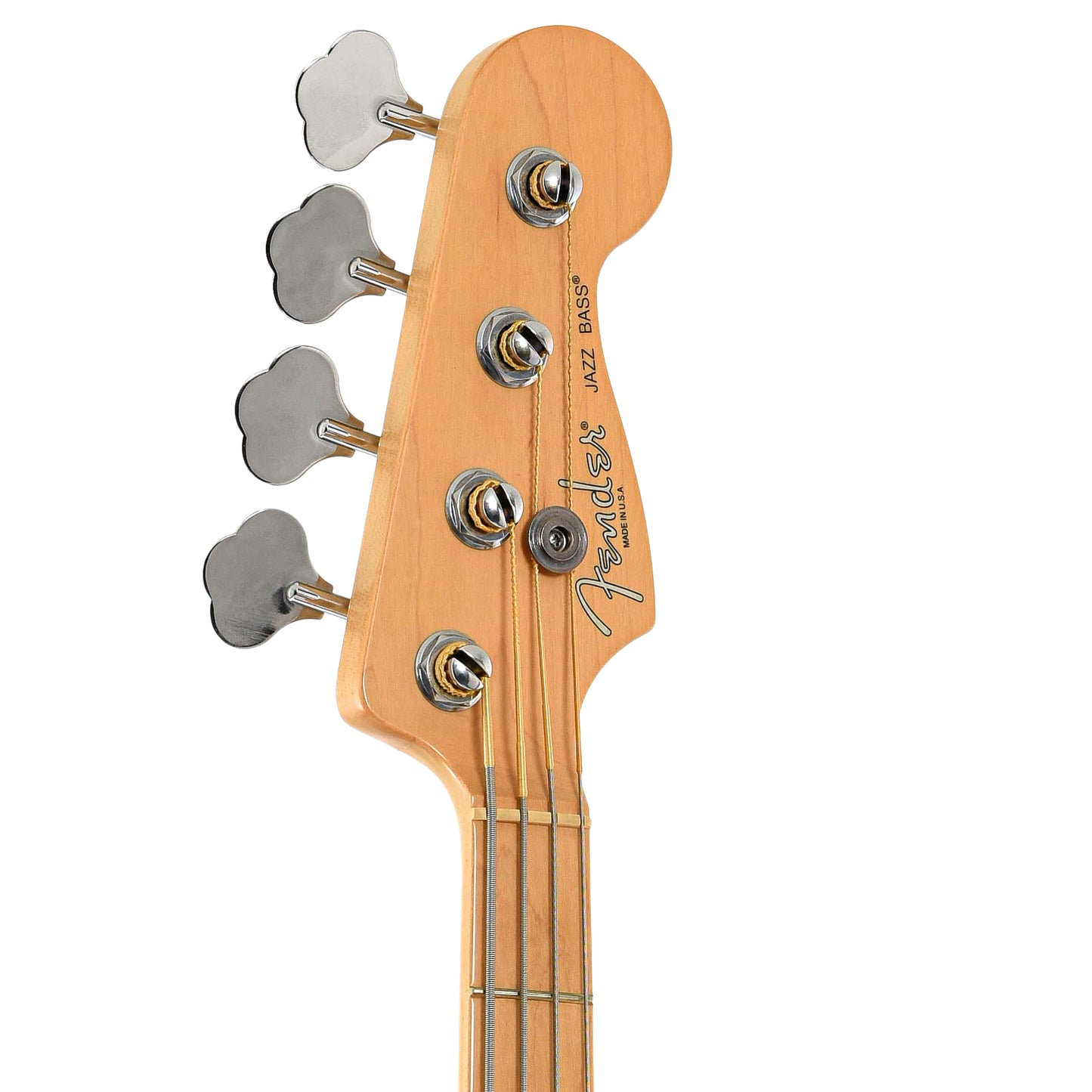 Front headstock of Fender American Series Jazz Bass (2004)