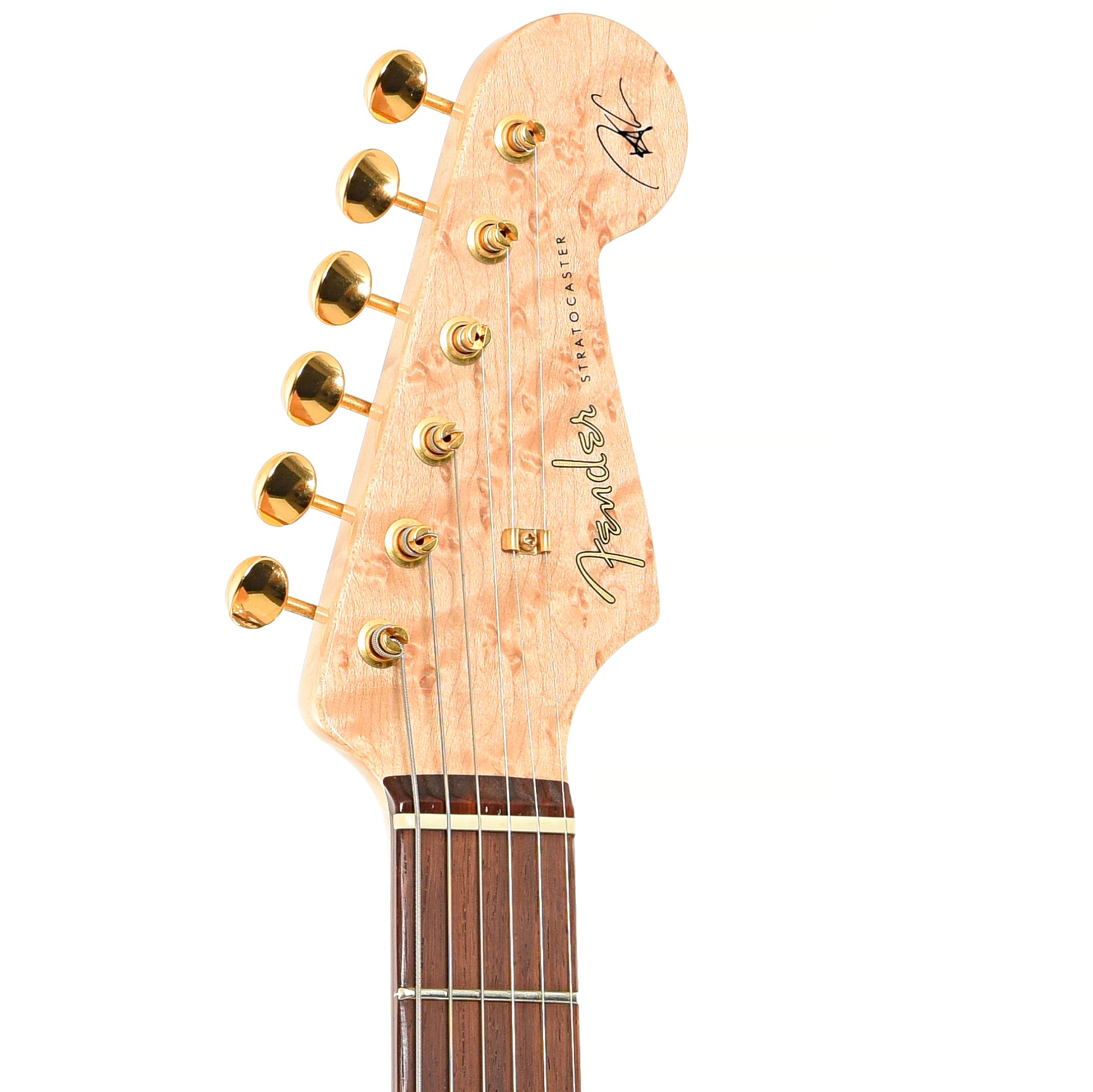 Front headstock of Fender Custom Shop Robert Cray Signature Stratocaster Electric Guitar (2010)