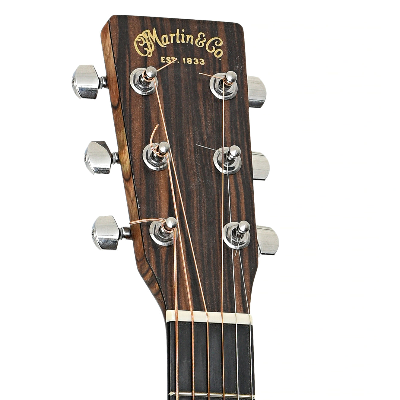 Headstock of Martin DX1AE Macassar Burst Acoustic Guitar (2019)