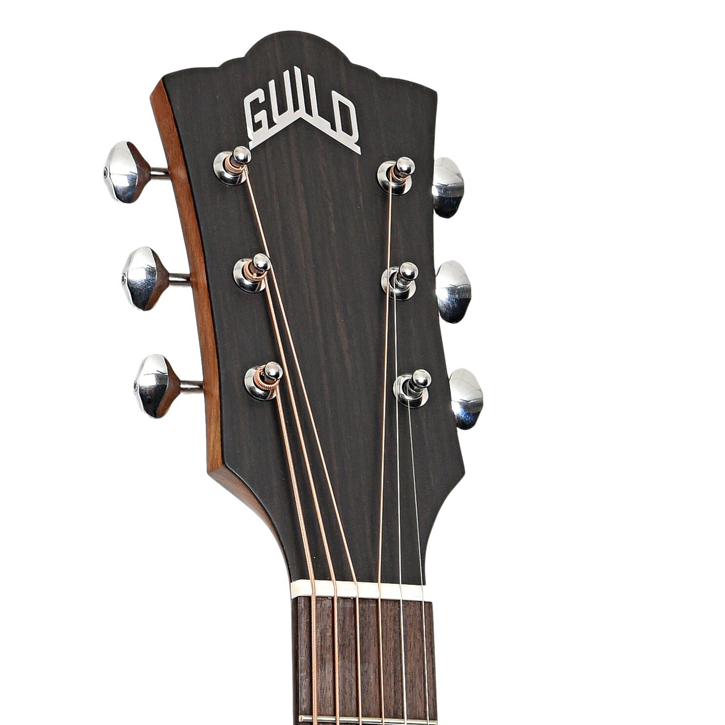 Headstock of Guild 300 Series OM-340 Acoustic Guitar