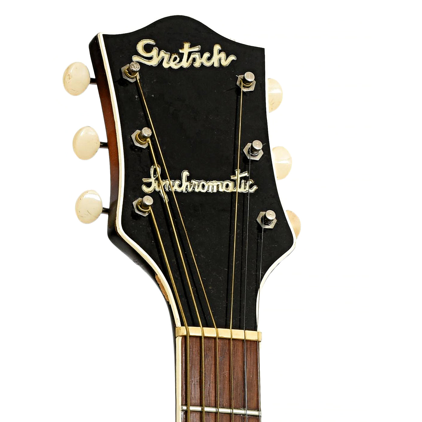 Headstock of Gretsch Synchromatic 100 6014 Archtop Acoustic Guitar