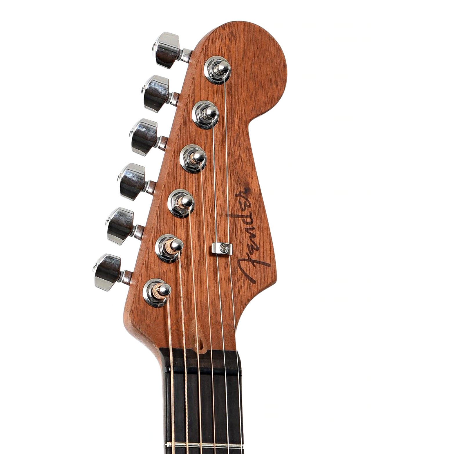 Headstock of Fender Acoustasonic Jazzmaster