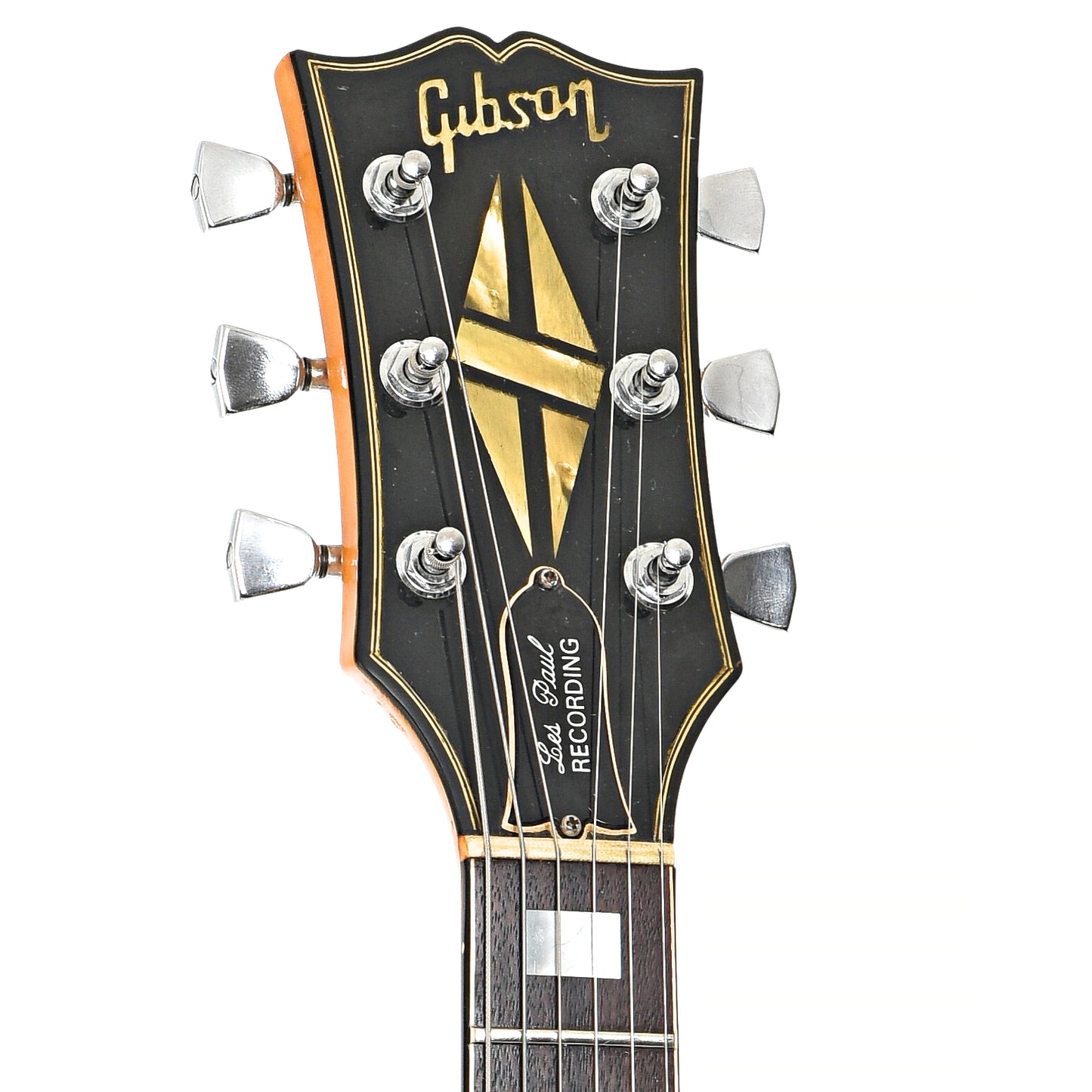 Front headstock of Gibson Les Paul Recording Electric Guitar (1976)