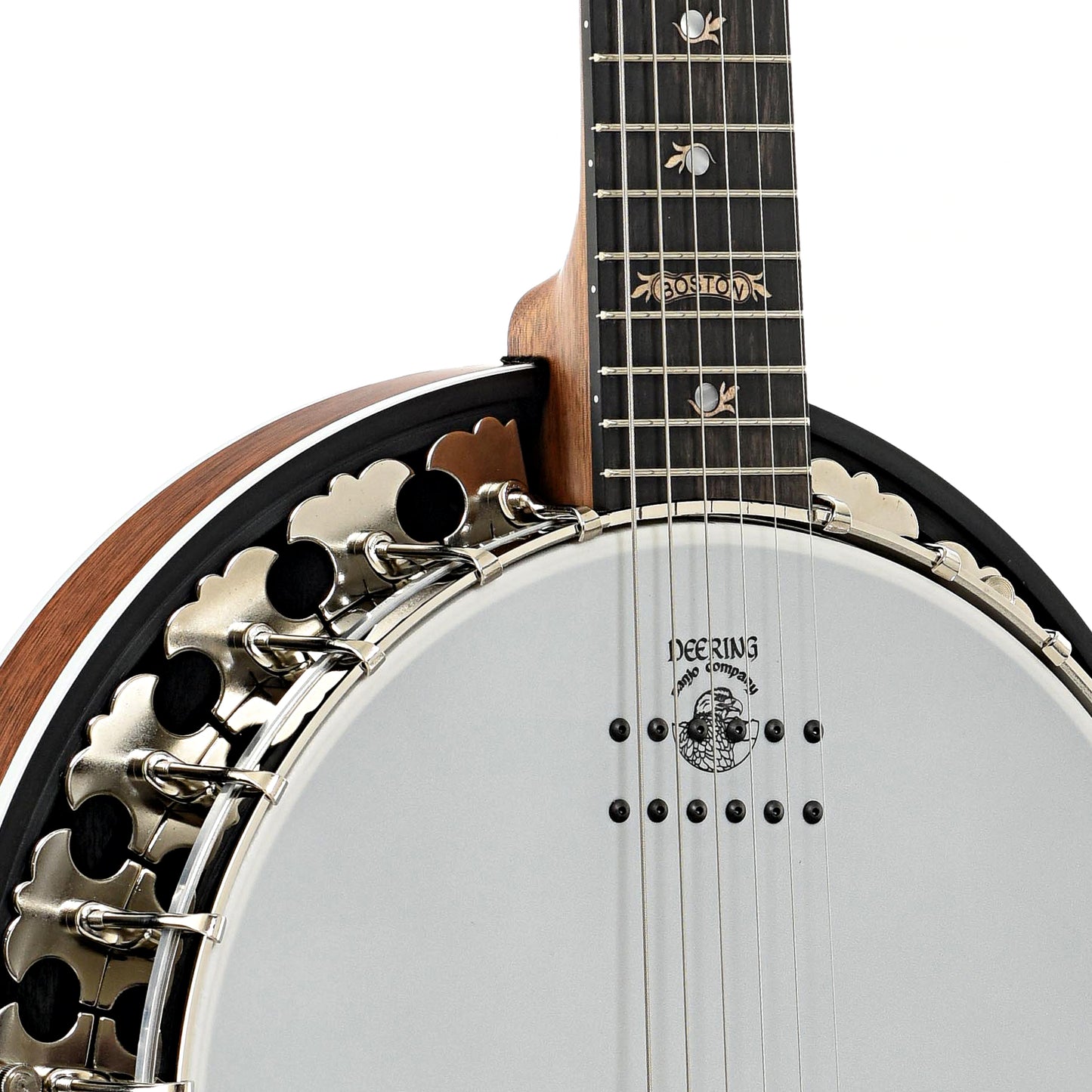 Deering B-6AE Boston 6-String Acoustic-Electric Banjo Guitar & Case