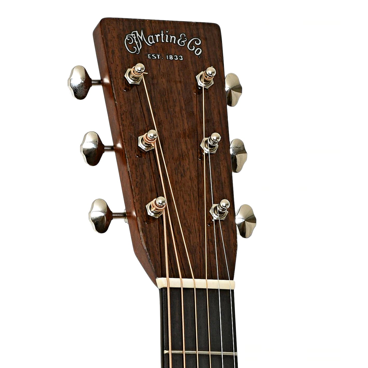 Headstock of Martin OMJM John Mayer Signature Model Acoustic Guitar