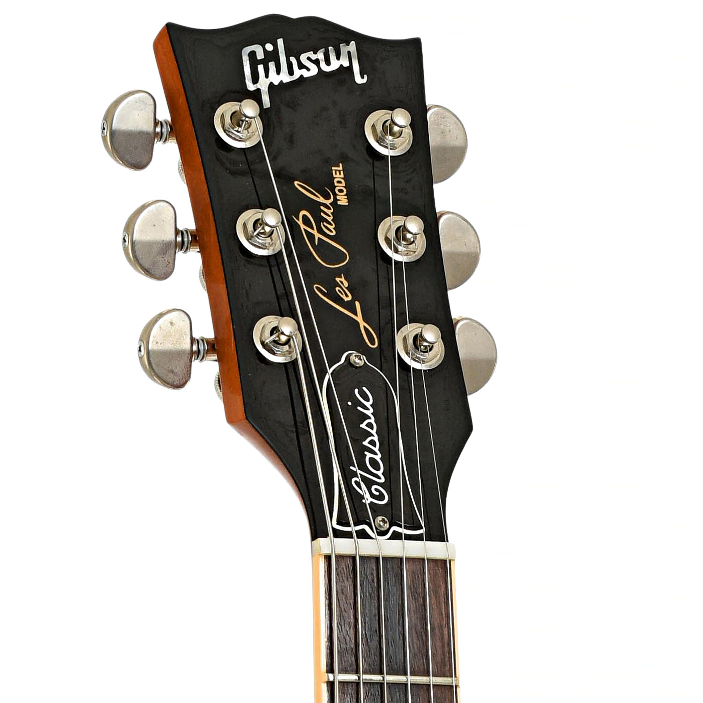 Headstock of Gibson Les Paul Classic Electric Guitar