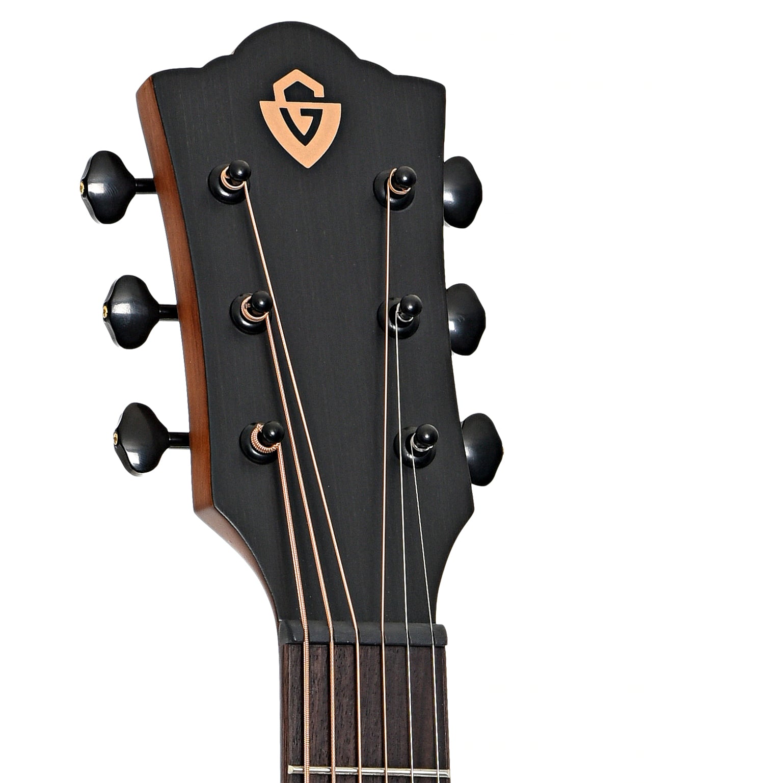 headstock of Guild Traveler Acoustic Guitar