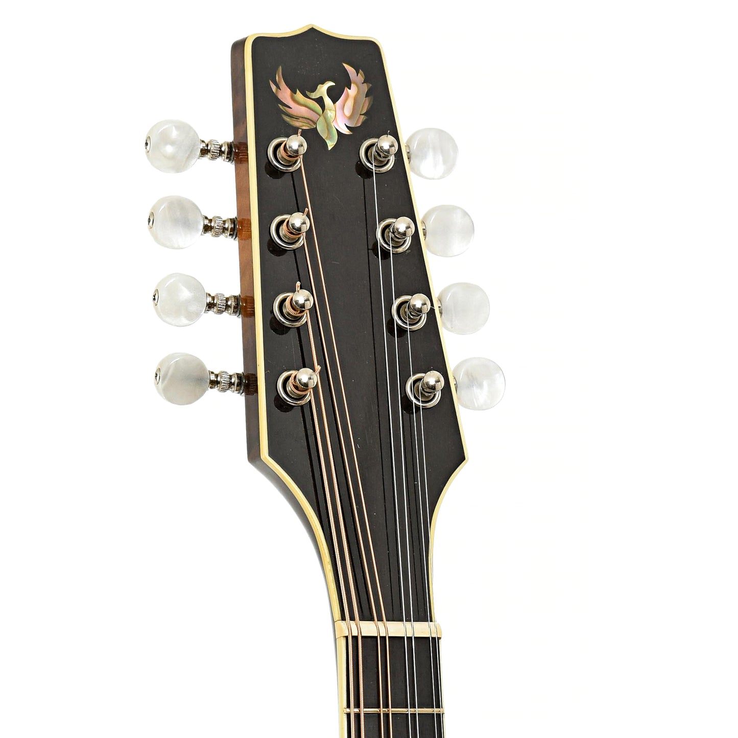 Headstock of Phoenix Bluegrass Model Mandolin