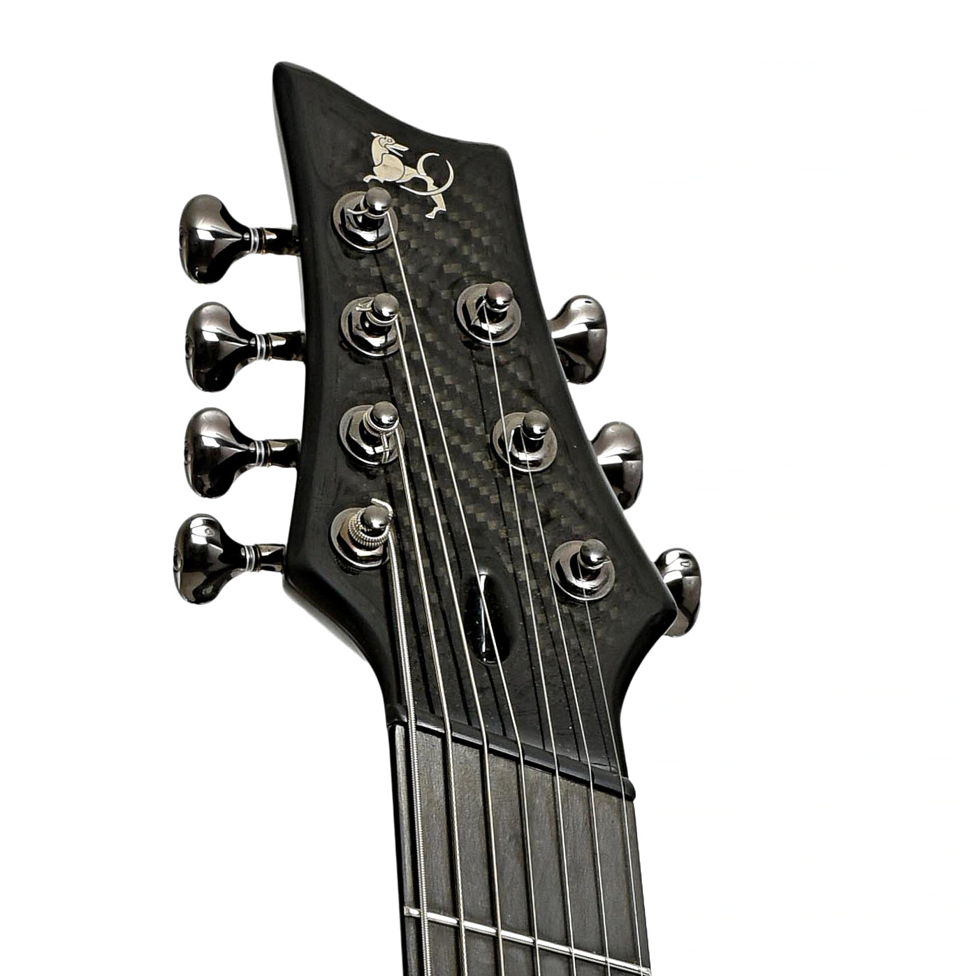 Headstock of Emeralds X20 7-String Acoustic-Electric Guitar 