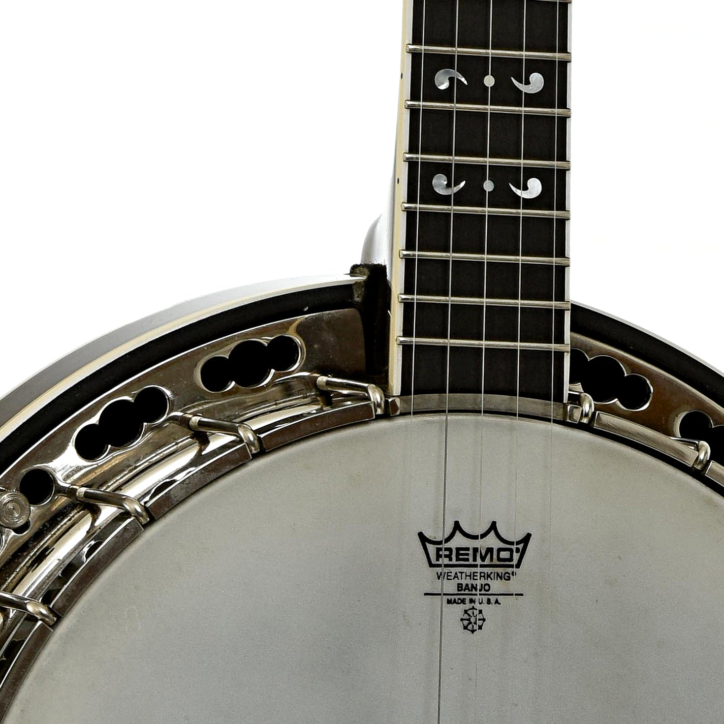 Front neck joint of Deering Maple Blossom Resonator Banjo