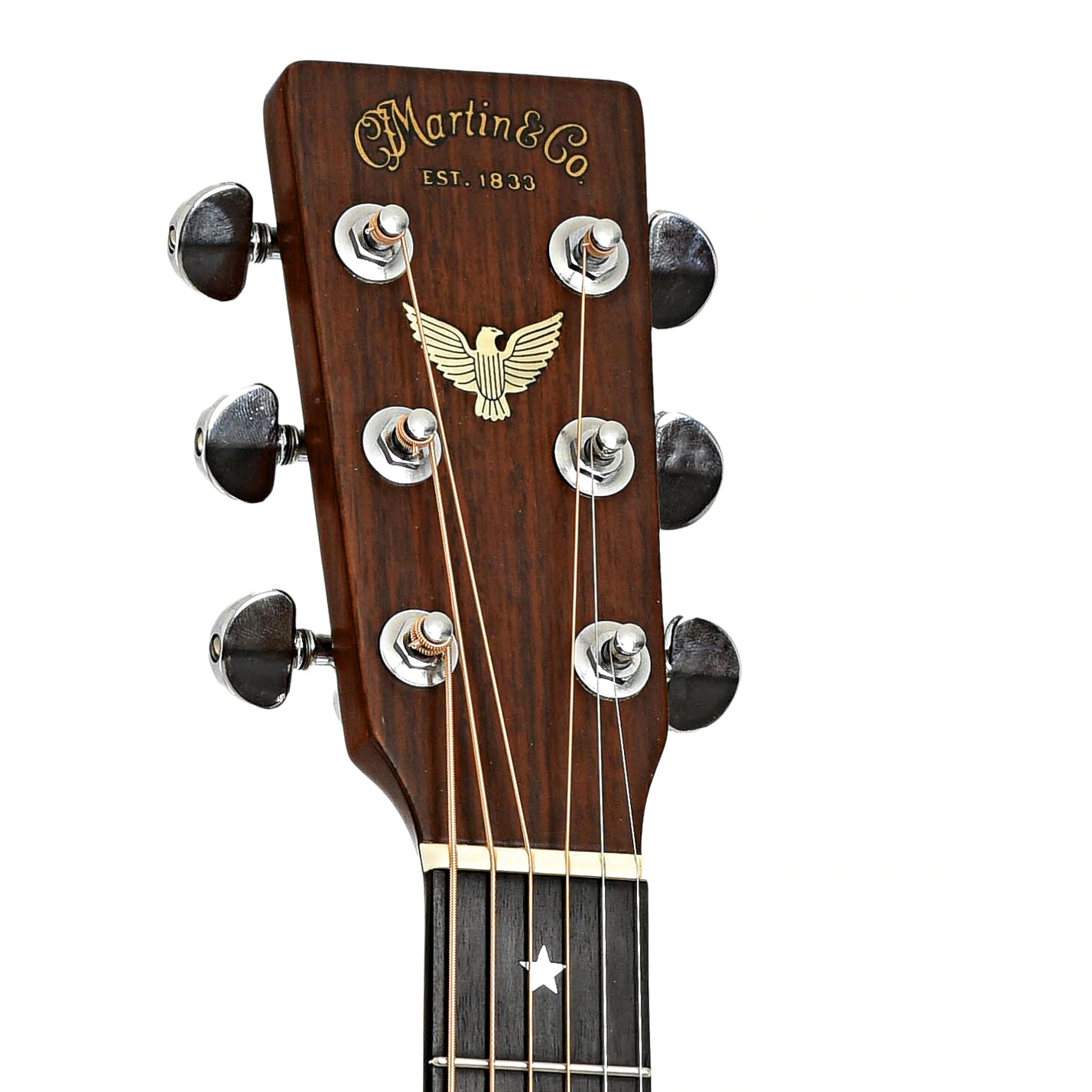 Headstock of Martin D-76 Acoustic Guitar 