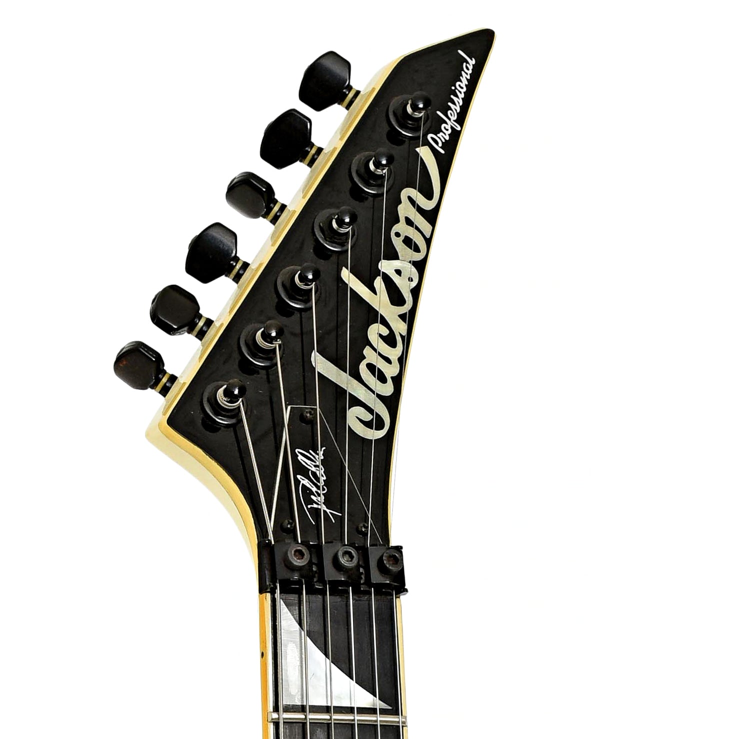 Headstock of Jackson Phil Collen Professional Electric Guitar 