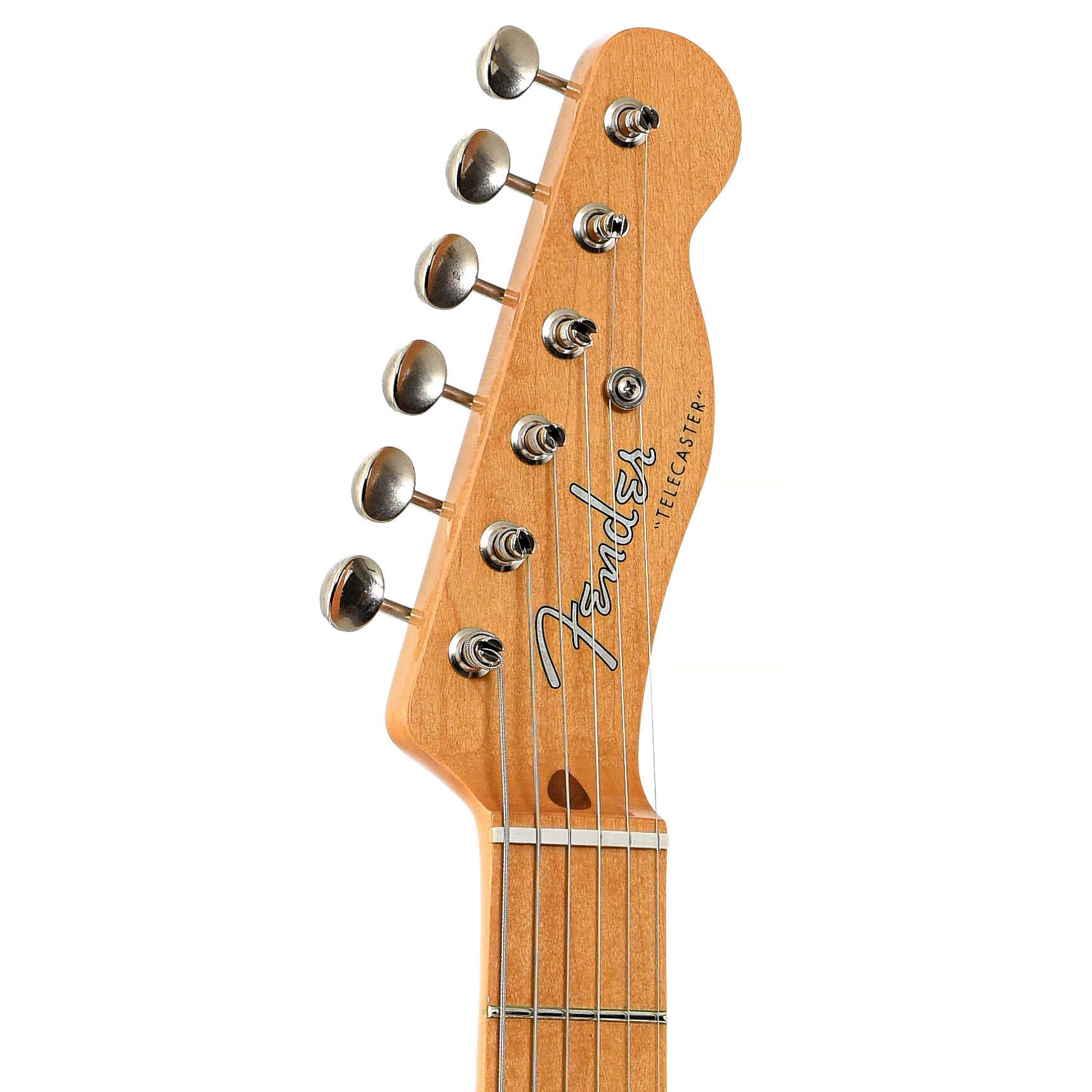 Front headstock of Fender Classic Player Baja Telecaster Electric Guitar (2018)