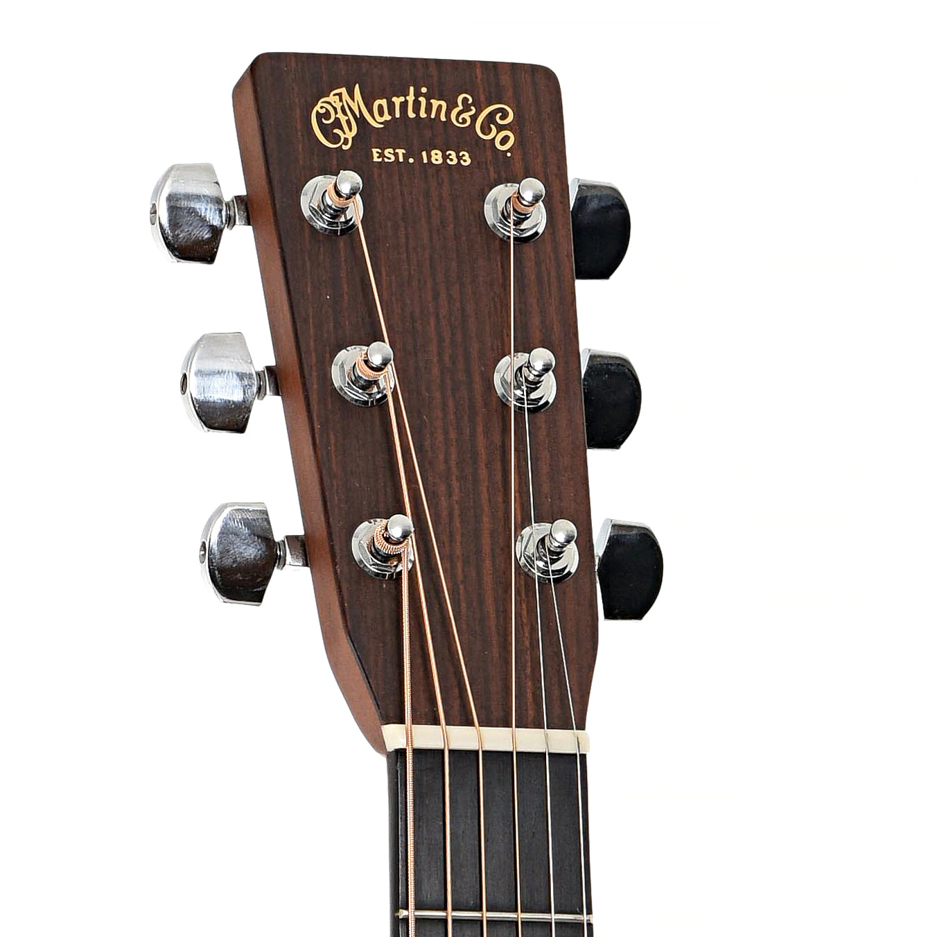 Headstock of Martin Custom OM-28 Acoustic Guitar 