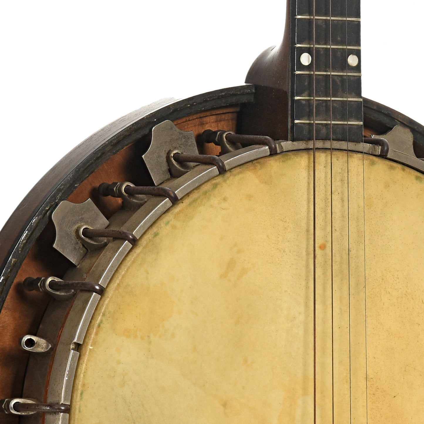 Front neck joint of Vega Vegaphone Professional Tenor Banjo 