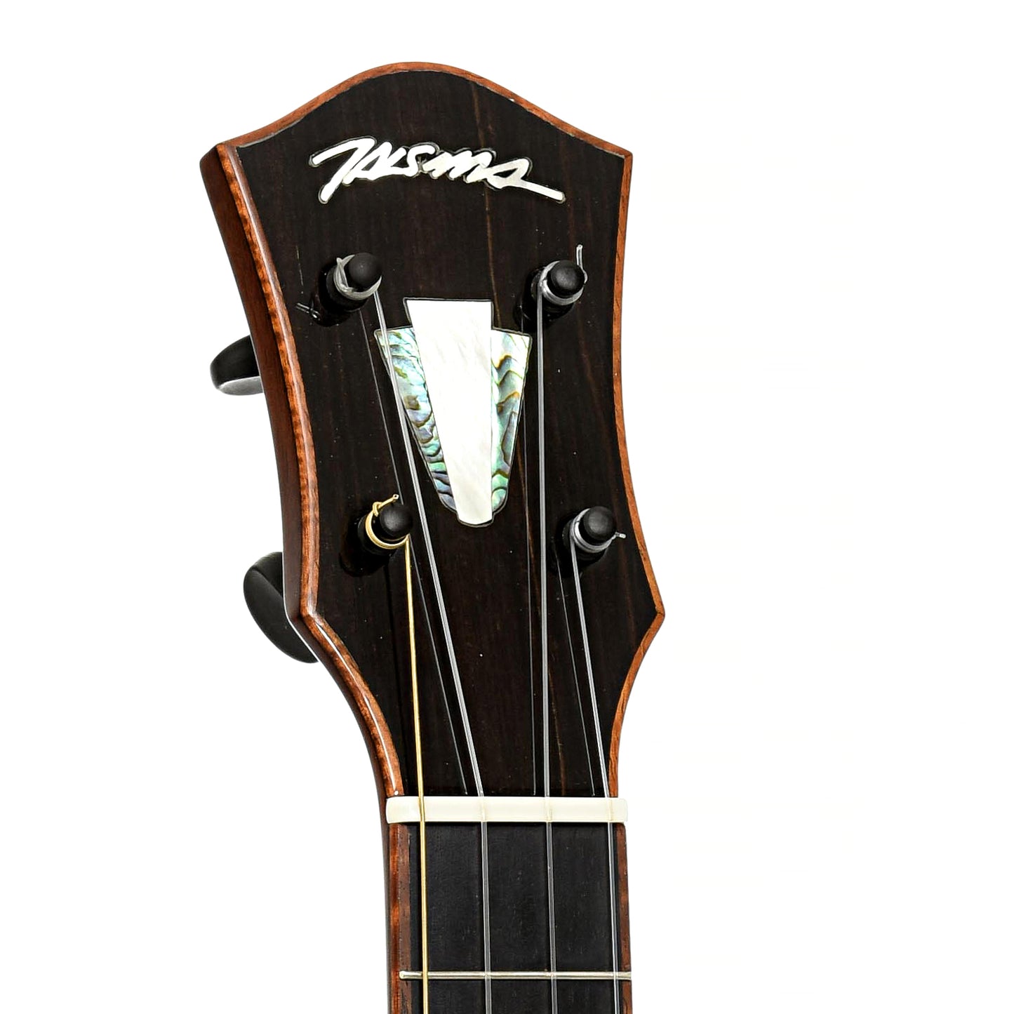 Headstock of Talsma Custom Tenor Ukulele