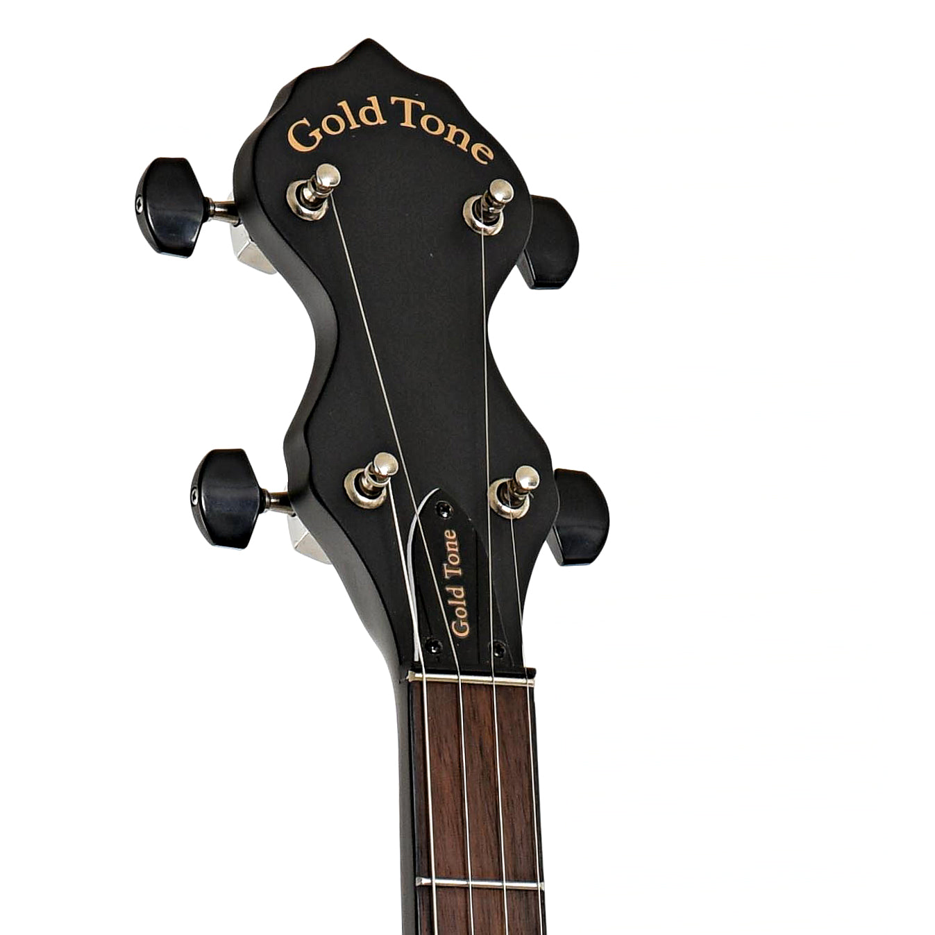 Headstock of Gold Tone AC-1LN Long Neck Openback Banjo