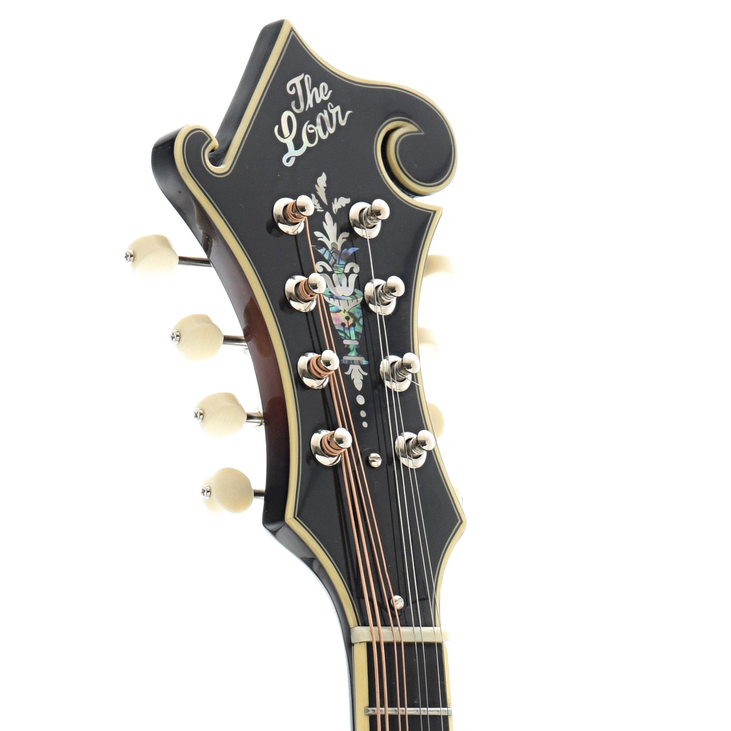 Front Headstock of The Loar B-Stock LM-600-VS Mandolin 