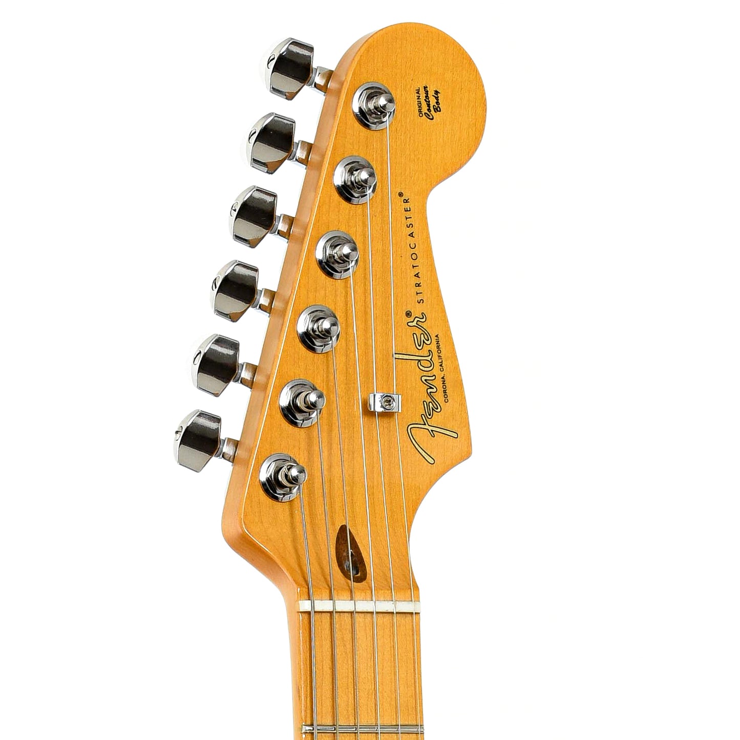 Headstock of Fender American Professional II Stratocaster, Black