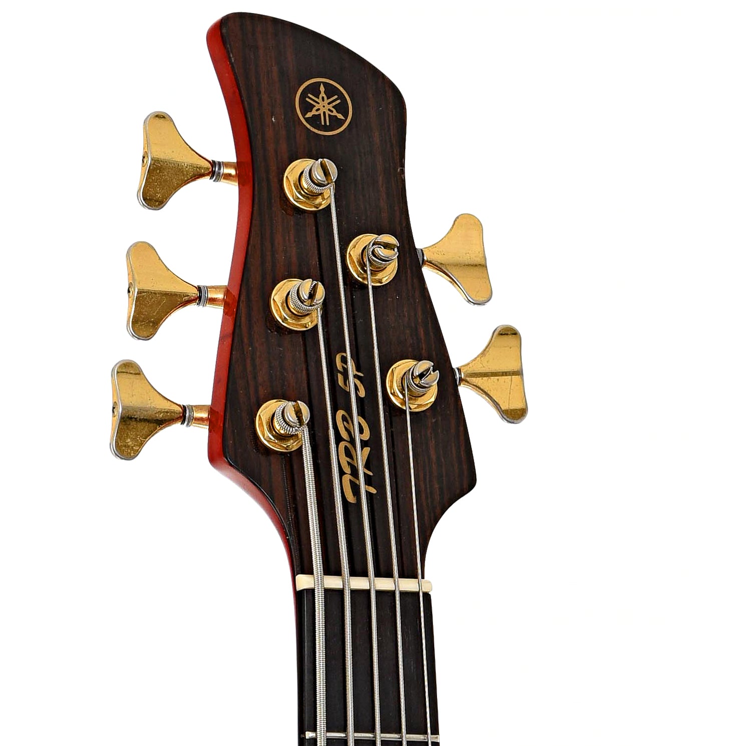 Headstock of Yamaha TRB5 Electric Bass 