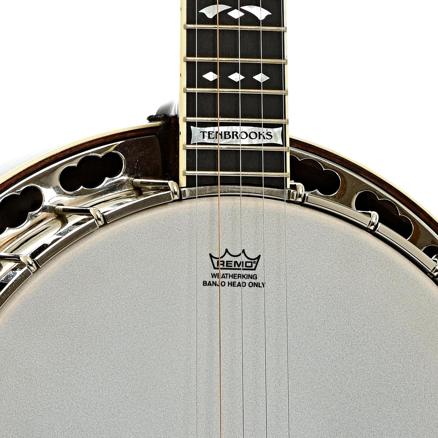 Front neck joint of Deering Tenbrooks Legacy Resonator Banjo