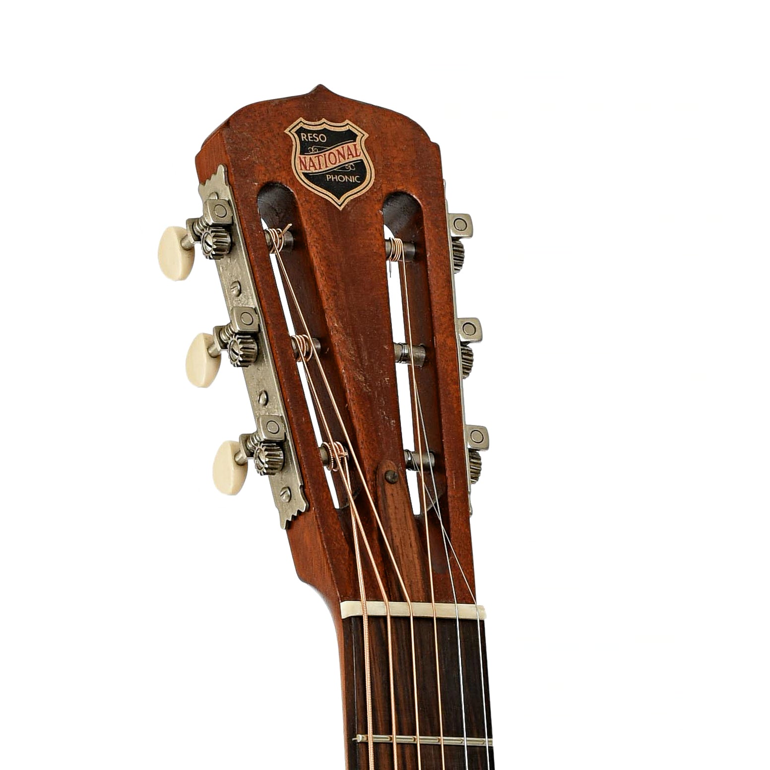 Headstock of National Style 1 Tricone Roundneck Resonator Guitar