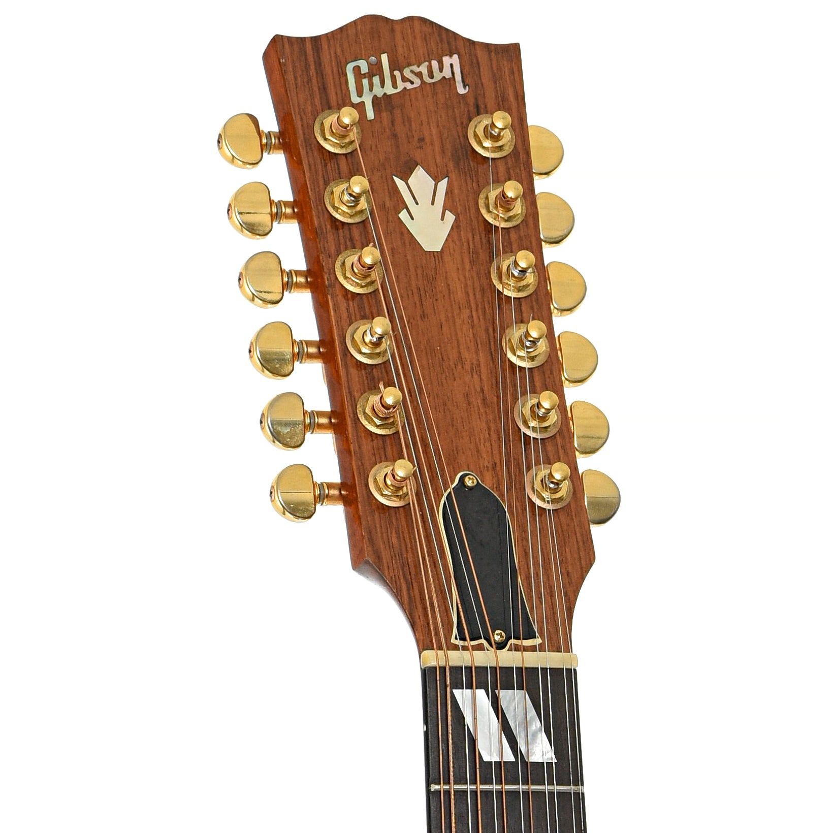 Front Headstock of Gibson Songwriter Deluxe 12-String Acoustic Guitar (2006)