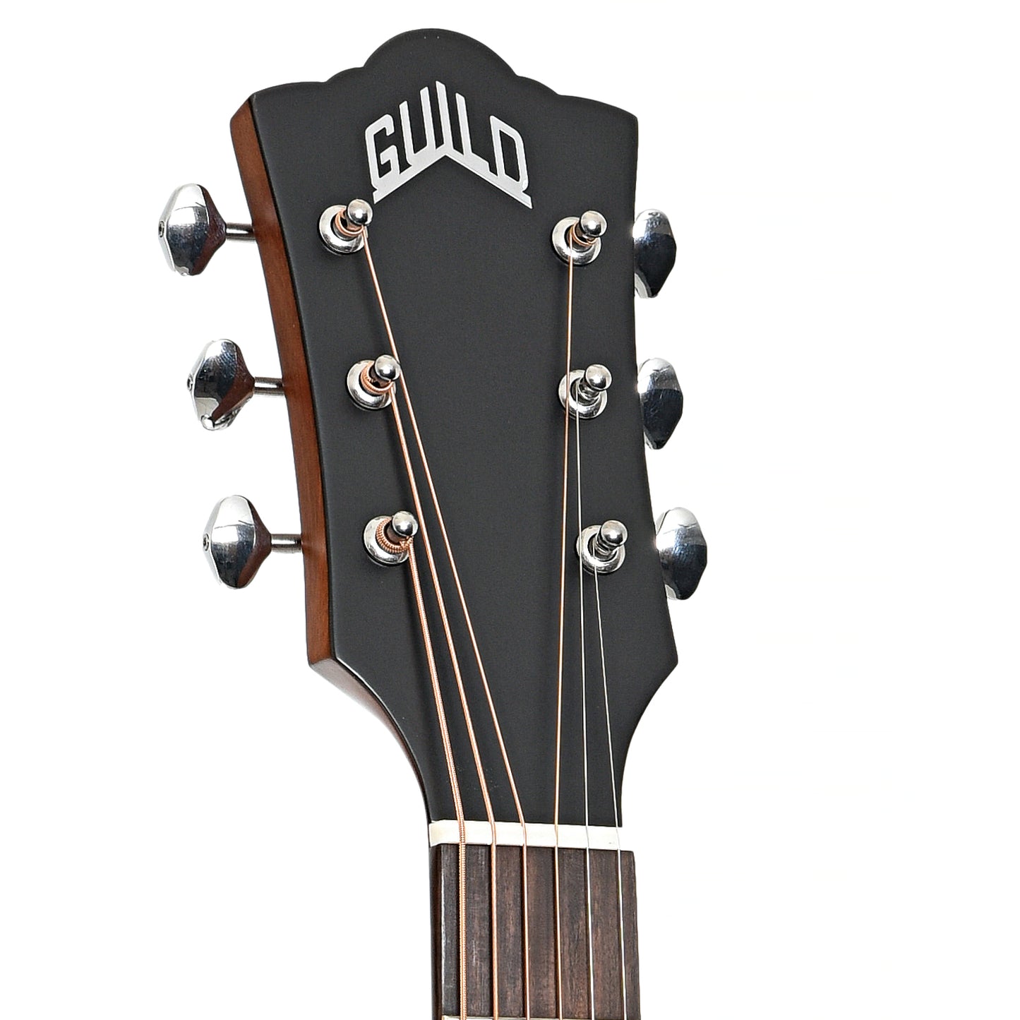 Headstock of Guild 300 Series OM-320 Acoustic Guitar