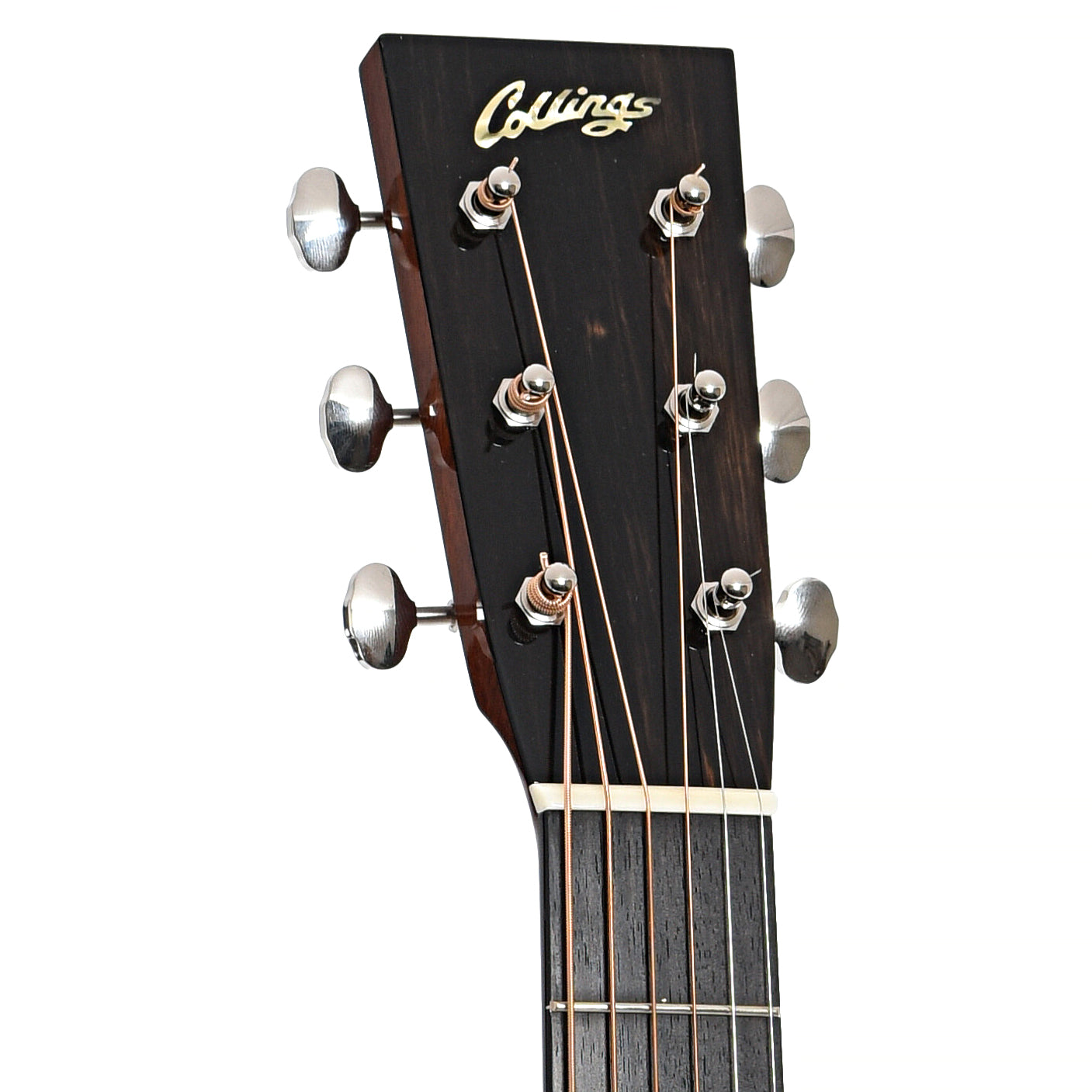 Front headstock of Collings OM1T Traditional Series Acoustic Guitar