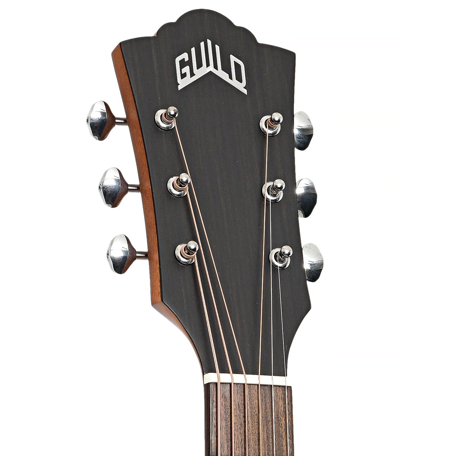 Headstock of Guild 300 Series D-320 Acoustic Guitar