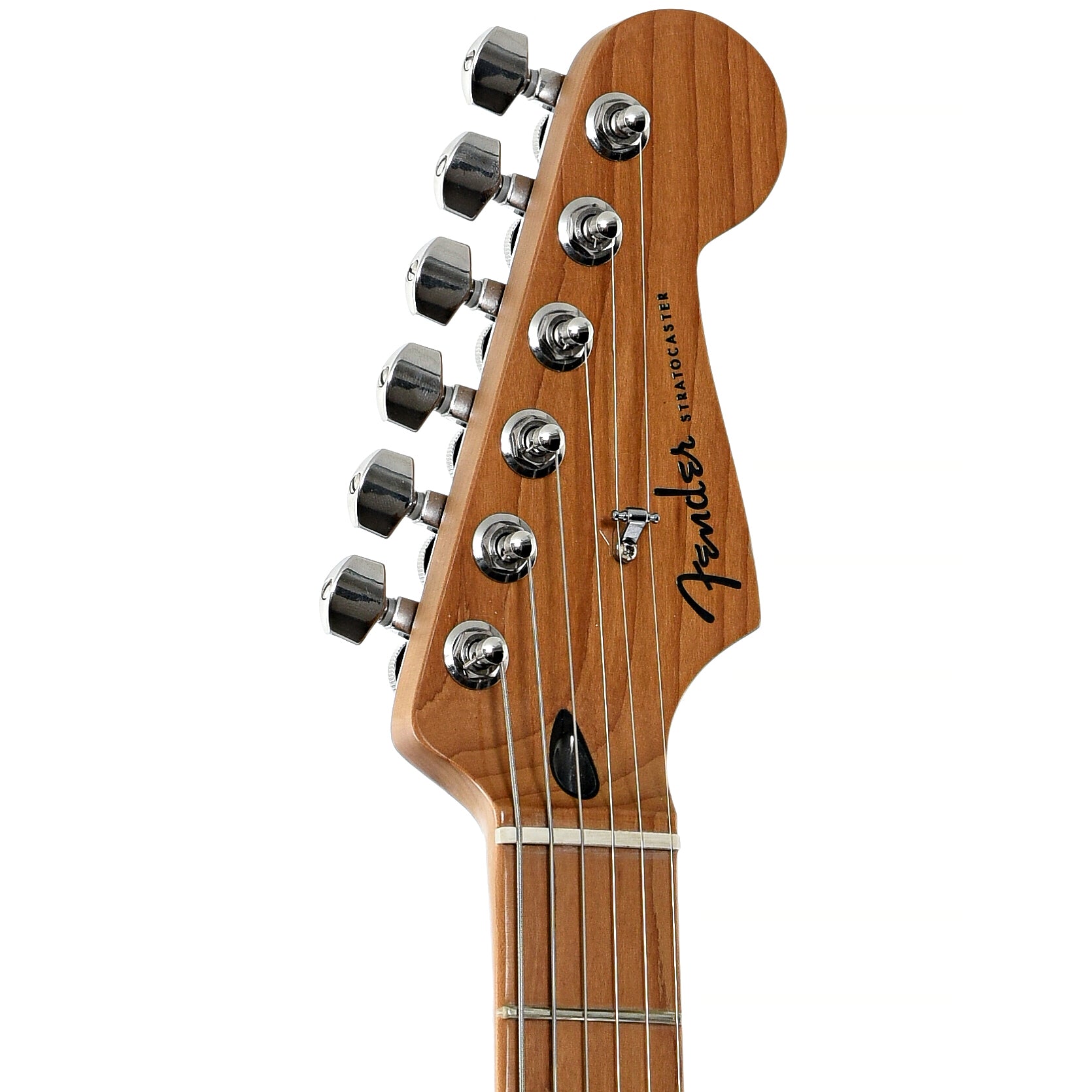 Front headstock of Fender Limited Edition Stratocaster HSS Electric Guitar (2022)