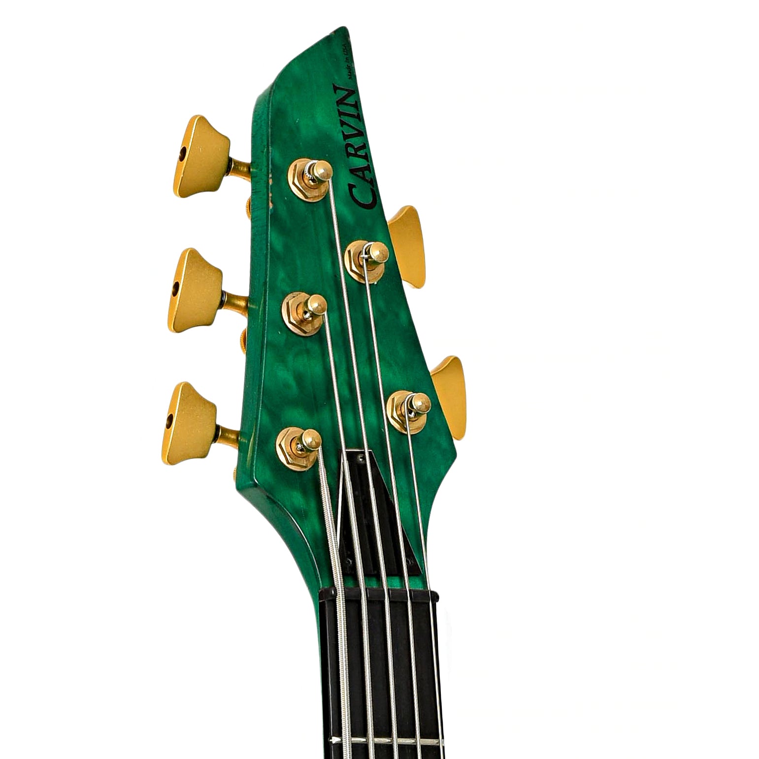 Headstock of Carvin LB75 5-String Electric Bass