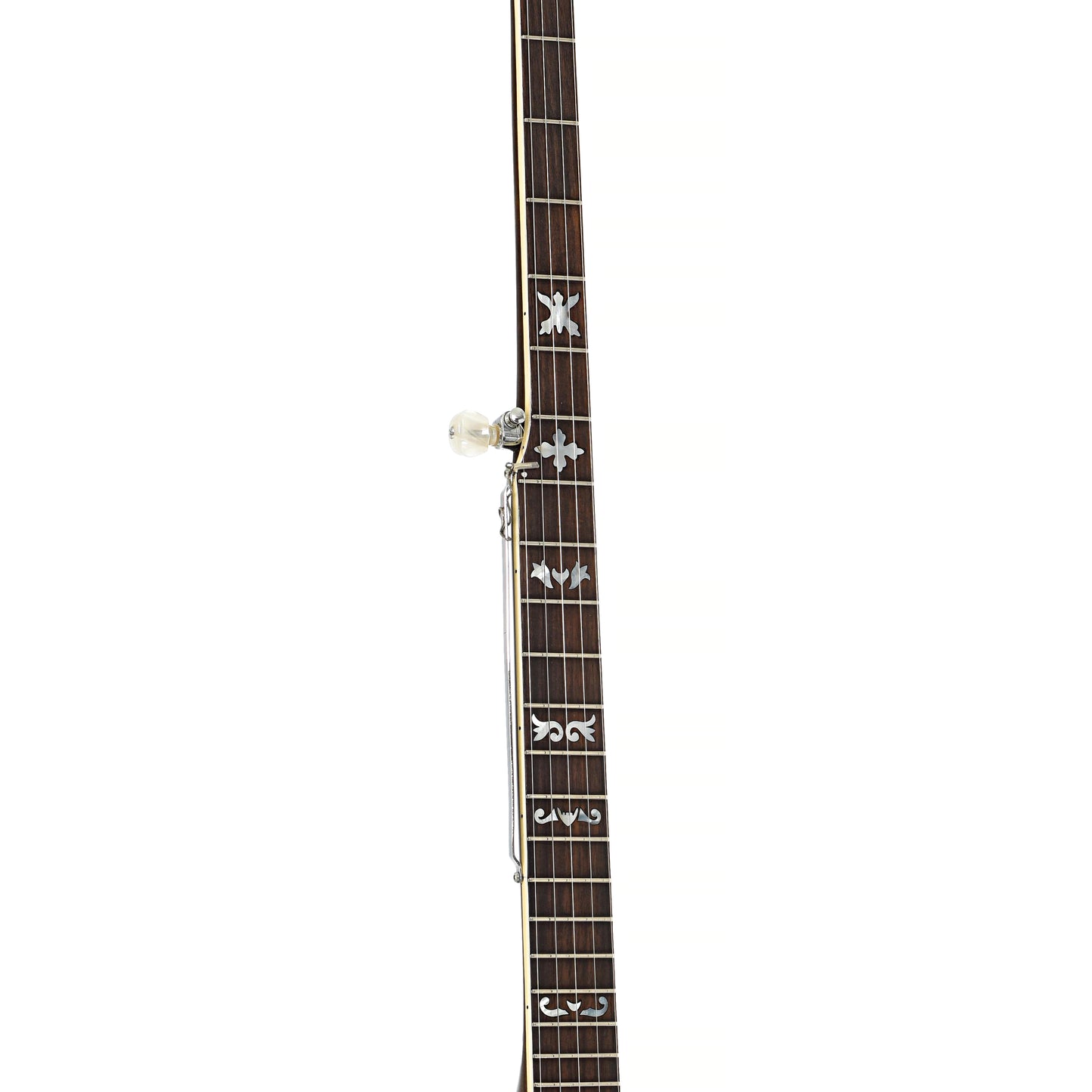 Fretboard of Iida FB550L Extra Long Neck Banjo (mid 1970's)