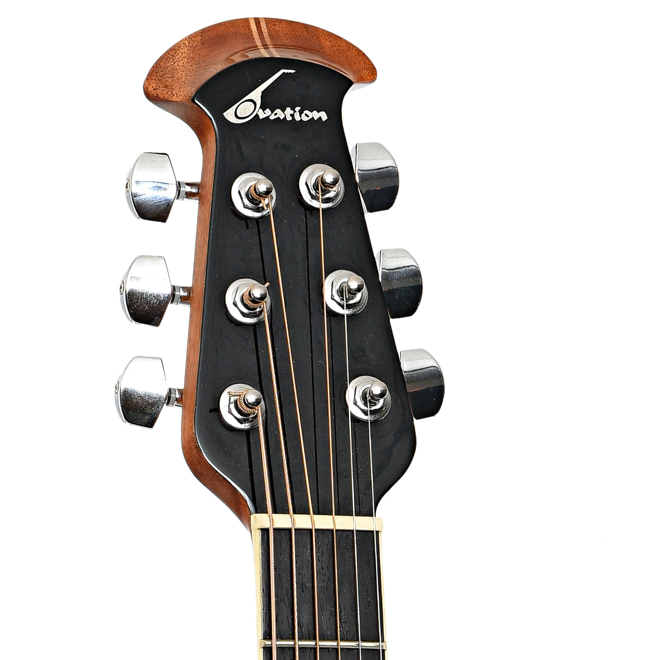 Headstock of Ovation 2778AX-NEB Standard Elite Acoustic-Electric Guitar