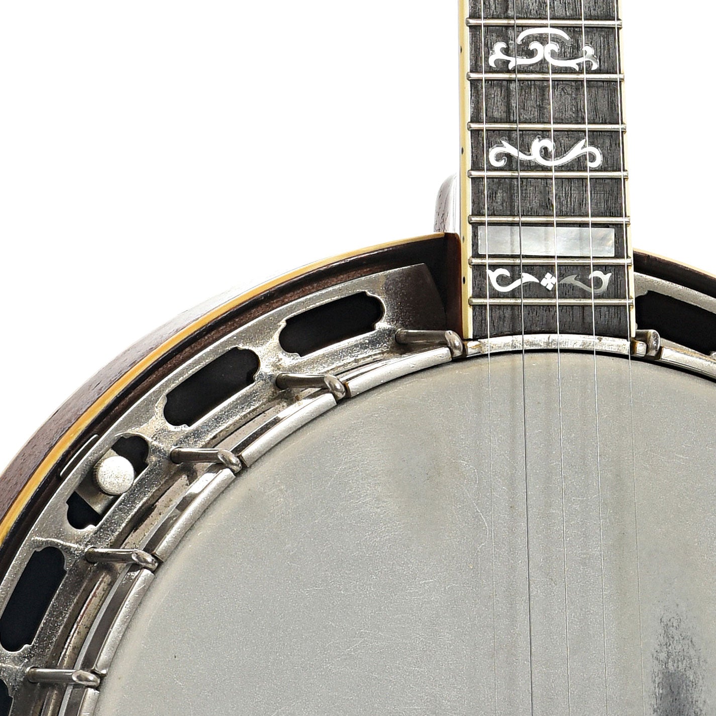 Front Neck and body join of Gibson PB-3 Conversion Resonator Banjo (1930)