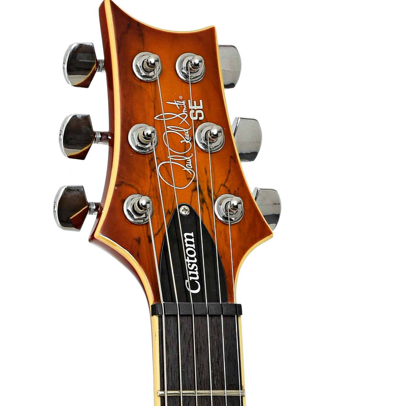 Headstock of PRS  SE Custom 24 Exotic Electric Guitar 