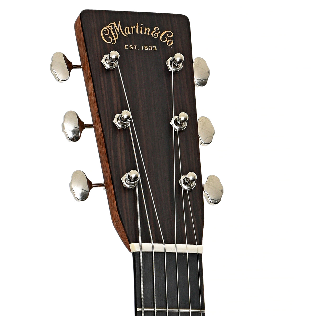 Headstock of Martin SC-28E Acoustic Guitar & Case