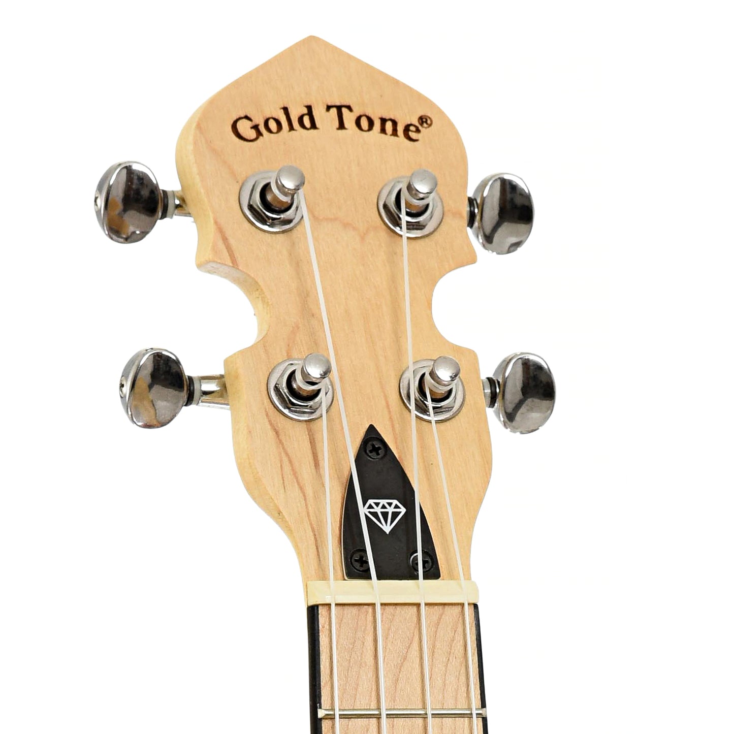 Headstock of Gold Tone Little Gem Banjo Ukulele & Gigbag