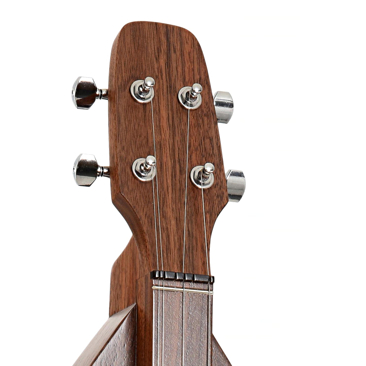 Headstock of McSpadden 4FHWW Walnut Lap Dulcimer