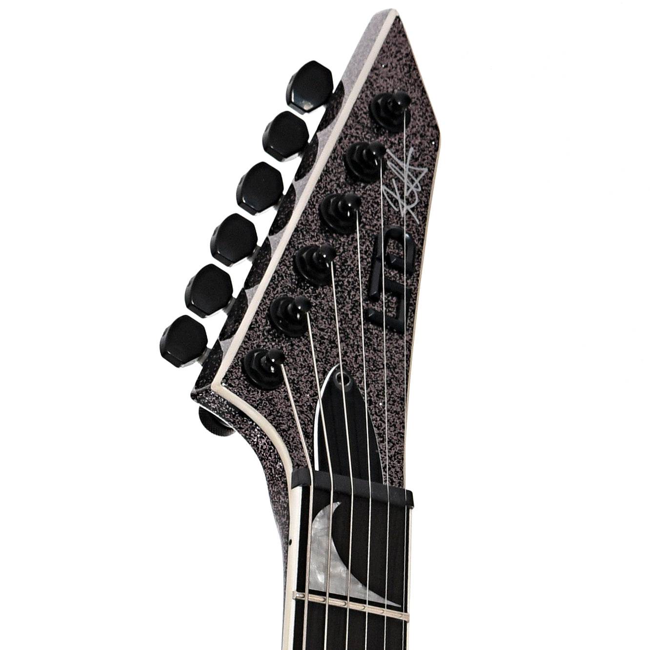 ESP LTD KH-V Electric Guitar, Black Sparkle – Elderly Instruments