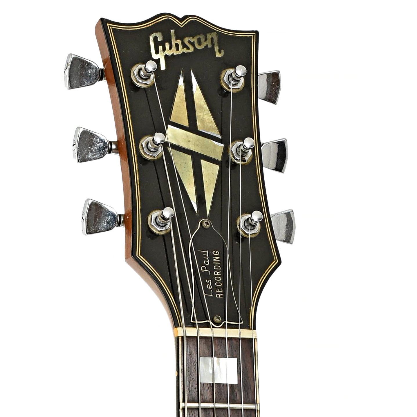 Headstock of Gibson Les Paul Recording Electric Guitar