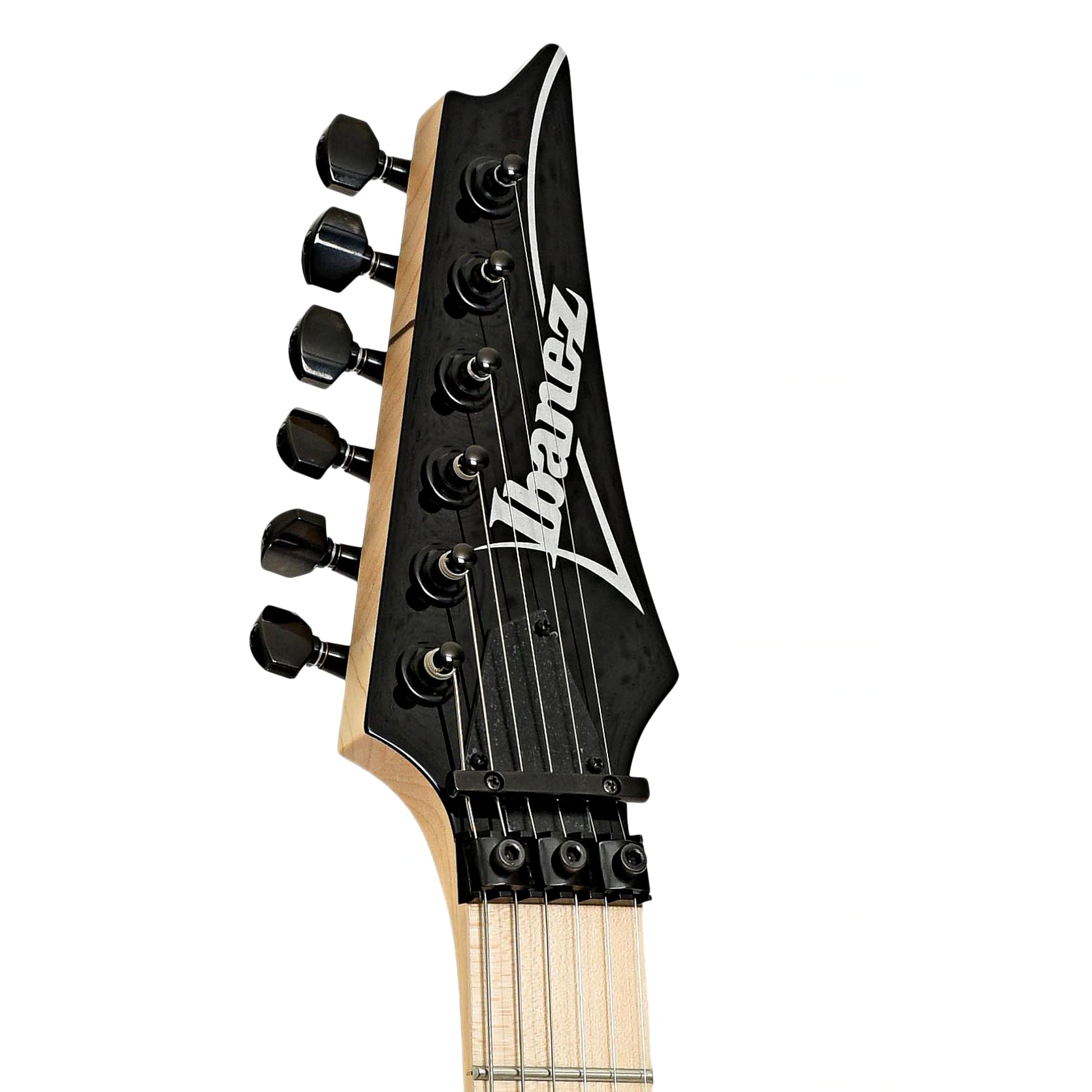 Headstock of Ibanez RG550 Genesis Collection Electric Guitar, Black Finish