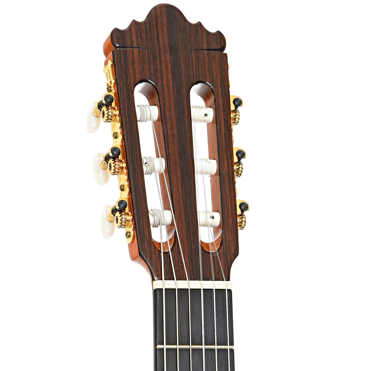 Front headstock of Ramirez 2CWE Classical Guitar (2000)