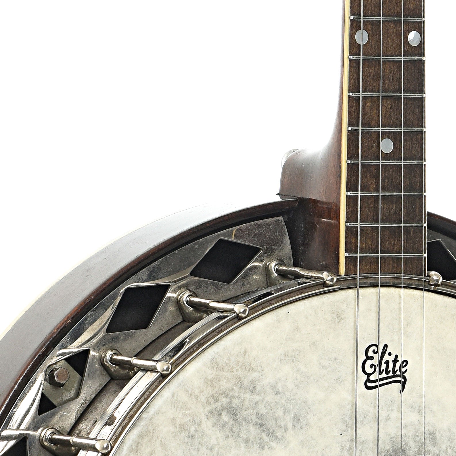 Front body and neck join of Gibson TB-1 Tenor Banjo (1927)